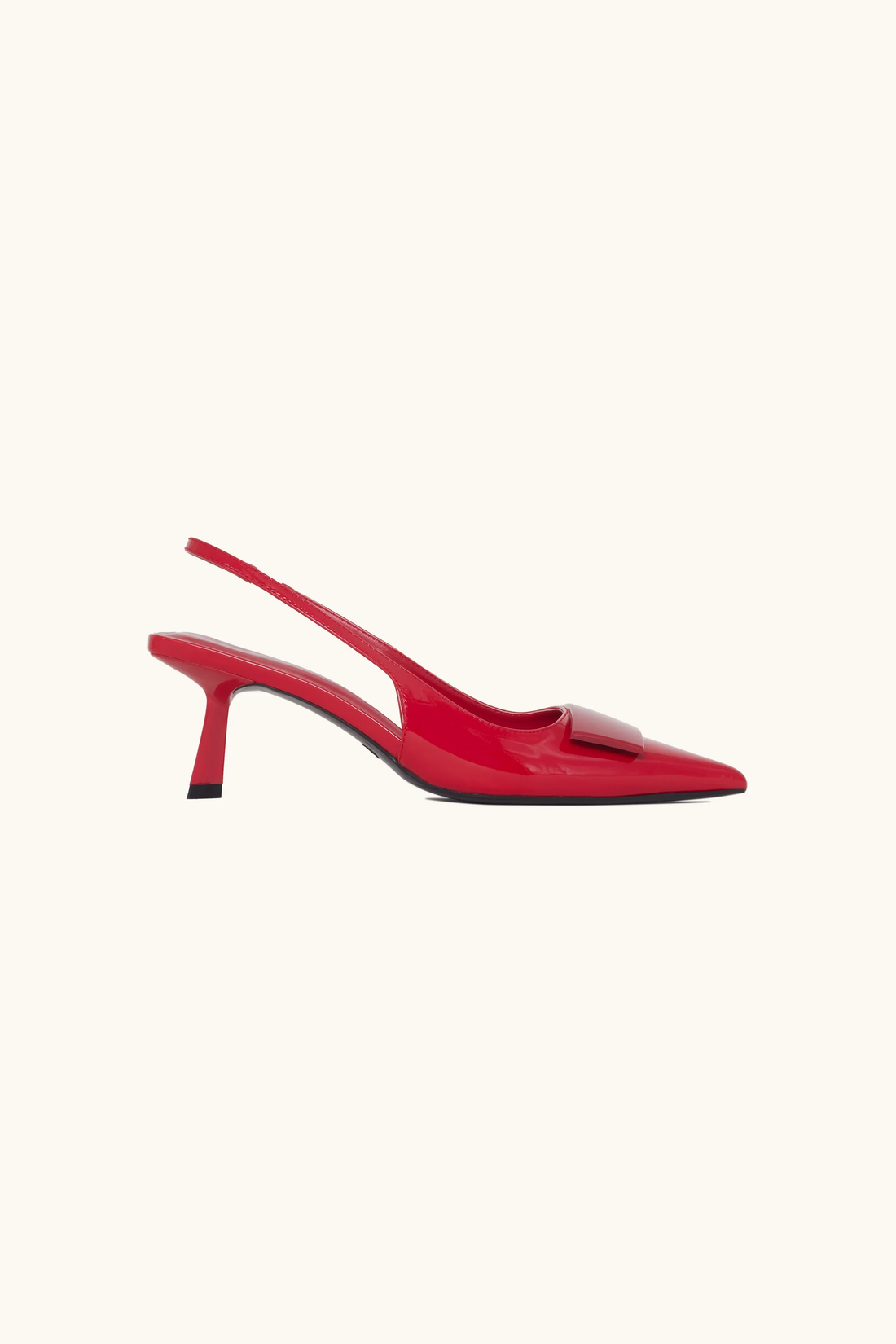 Escarpins slingback vernis rouges