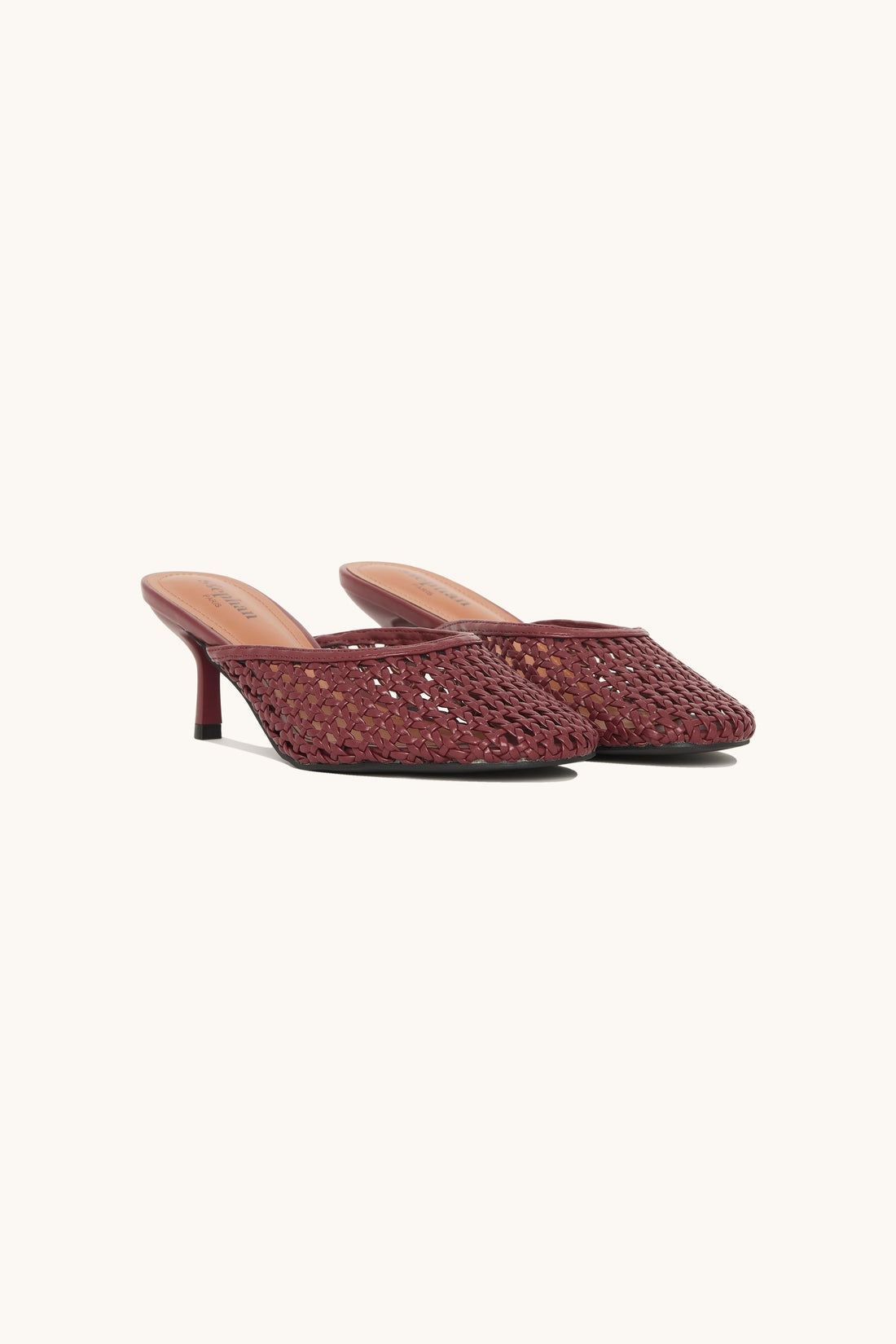 Mules tressées à talons fin  Maddy