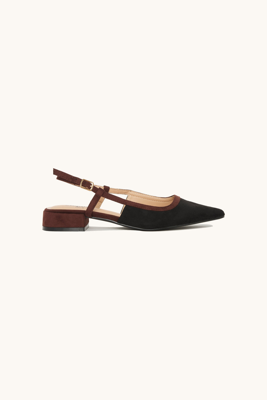 Ballerines slingback à bouts pointus  Mia - Noir