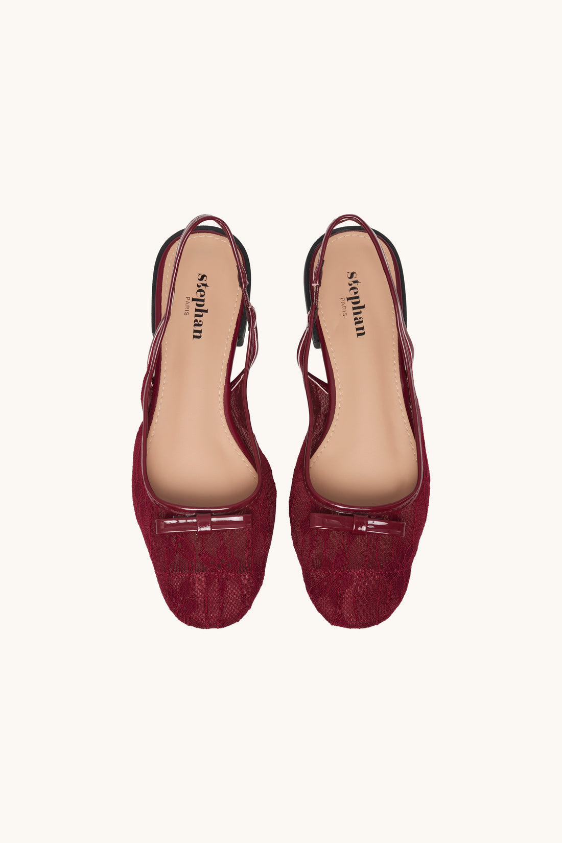 Ballerines slingback en dentelle à noeud  Victoria